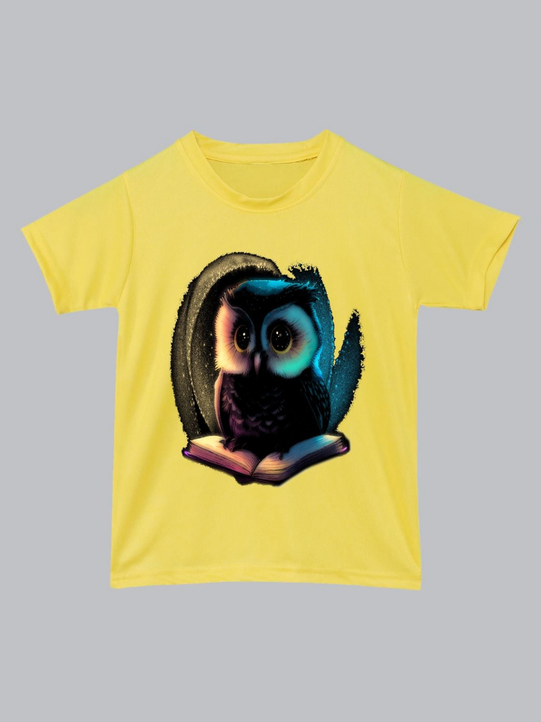

BAESD Unisex Kids Graphic Printed Round Neck T-Shirt, Yellow