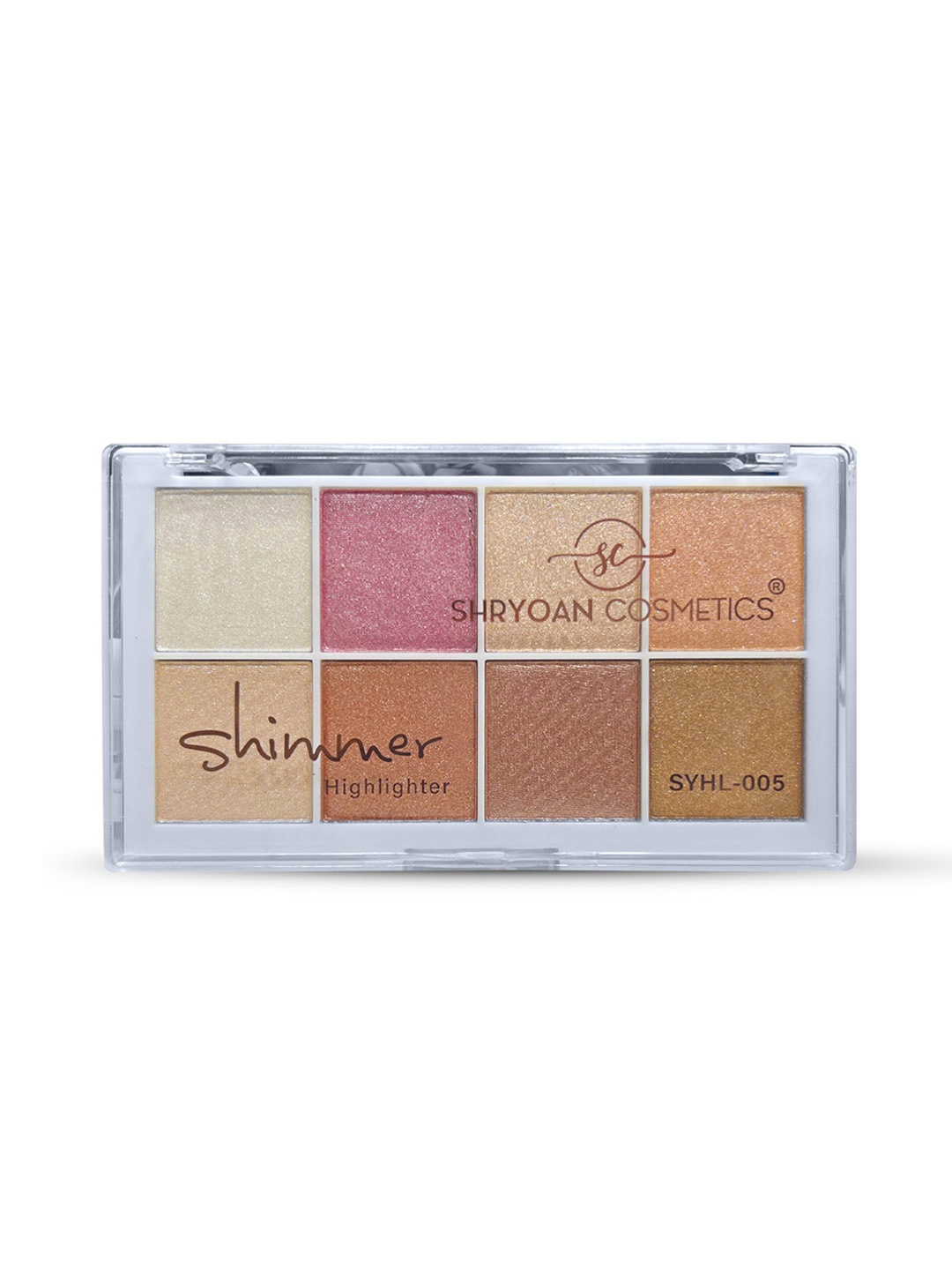 

SHRYOAN Light Coverage Natural Finish Shimmer Highlighter Powder Palette 18g - Shade 2, Peach
