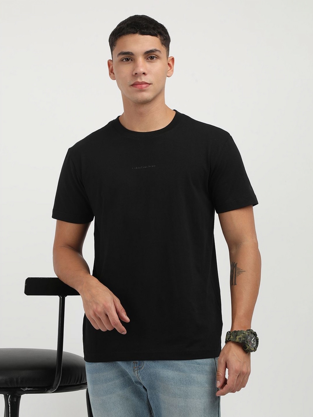 

Calvin Klein Jeans Men Pockets T-shirt, Black