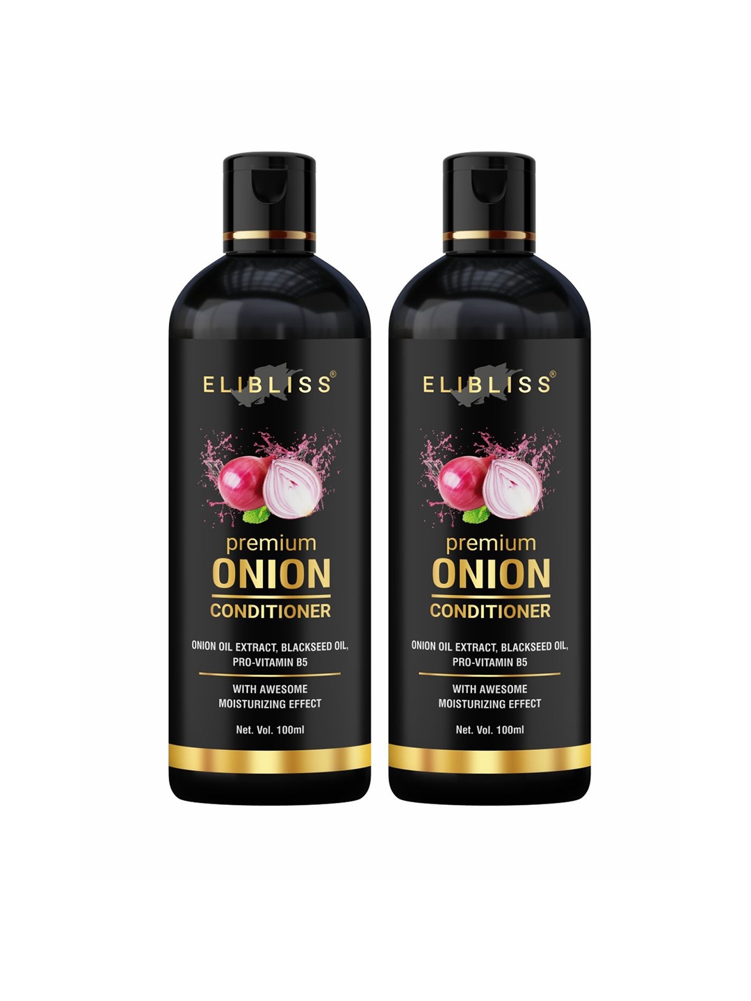 

ELIBLISS Set Of 2 Moisturizing Premium Onion Conditioner 100 ml Each, Brown