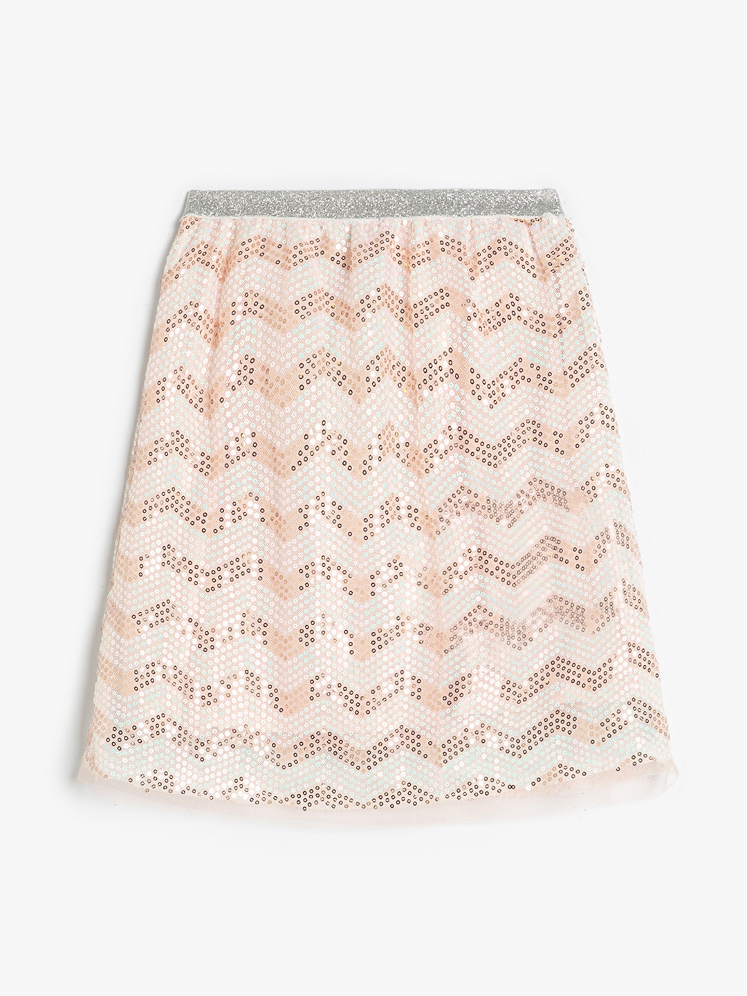 

Koton Girls Embellished A-Line Knee Length Skirt, Pink