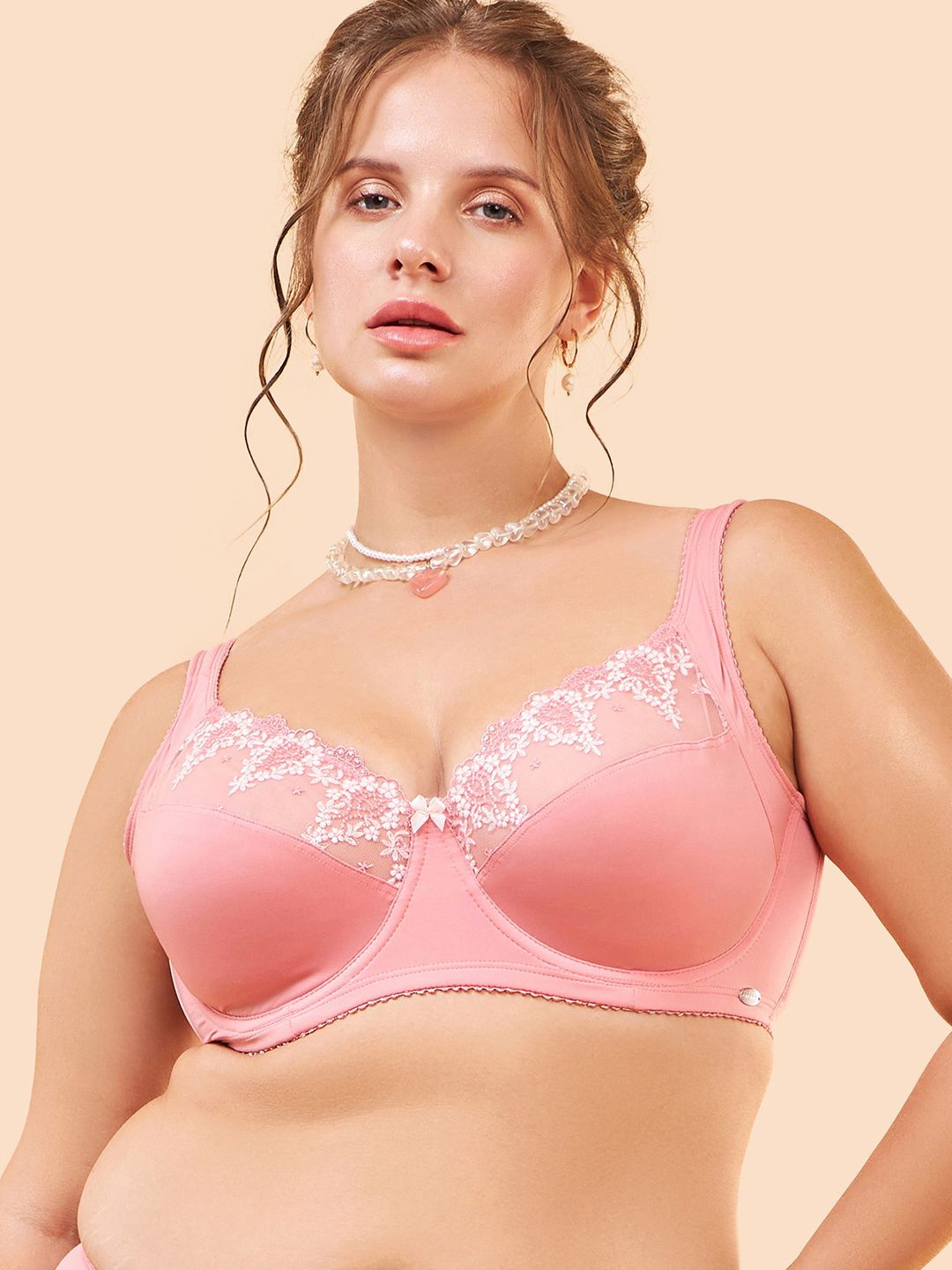 

Enamor Perfect Lift Full Support Bra F087, Pink