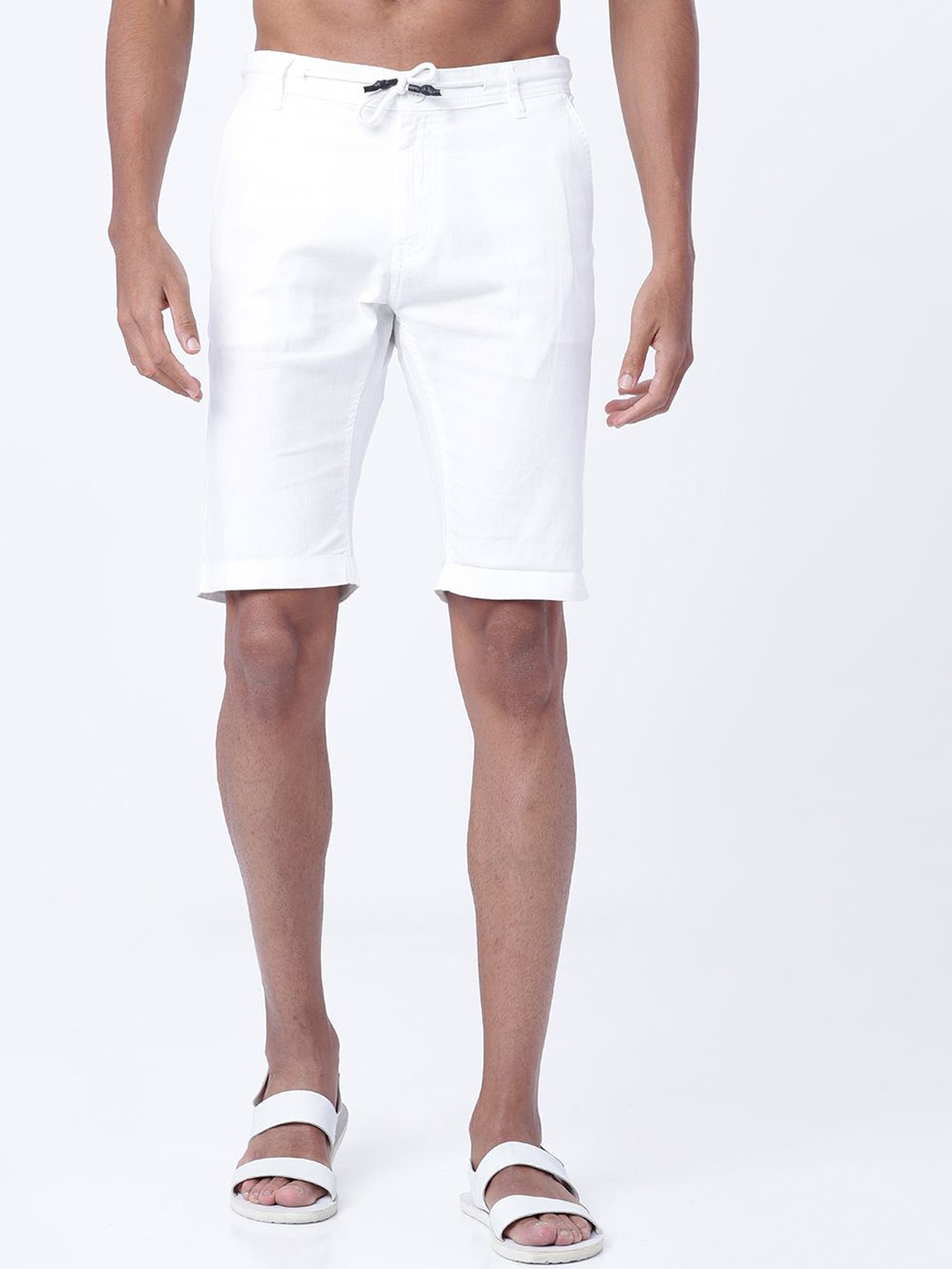 

HIGHLANDER Men Slim Fit Shorts, White
