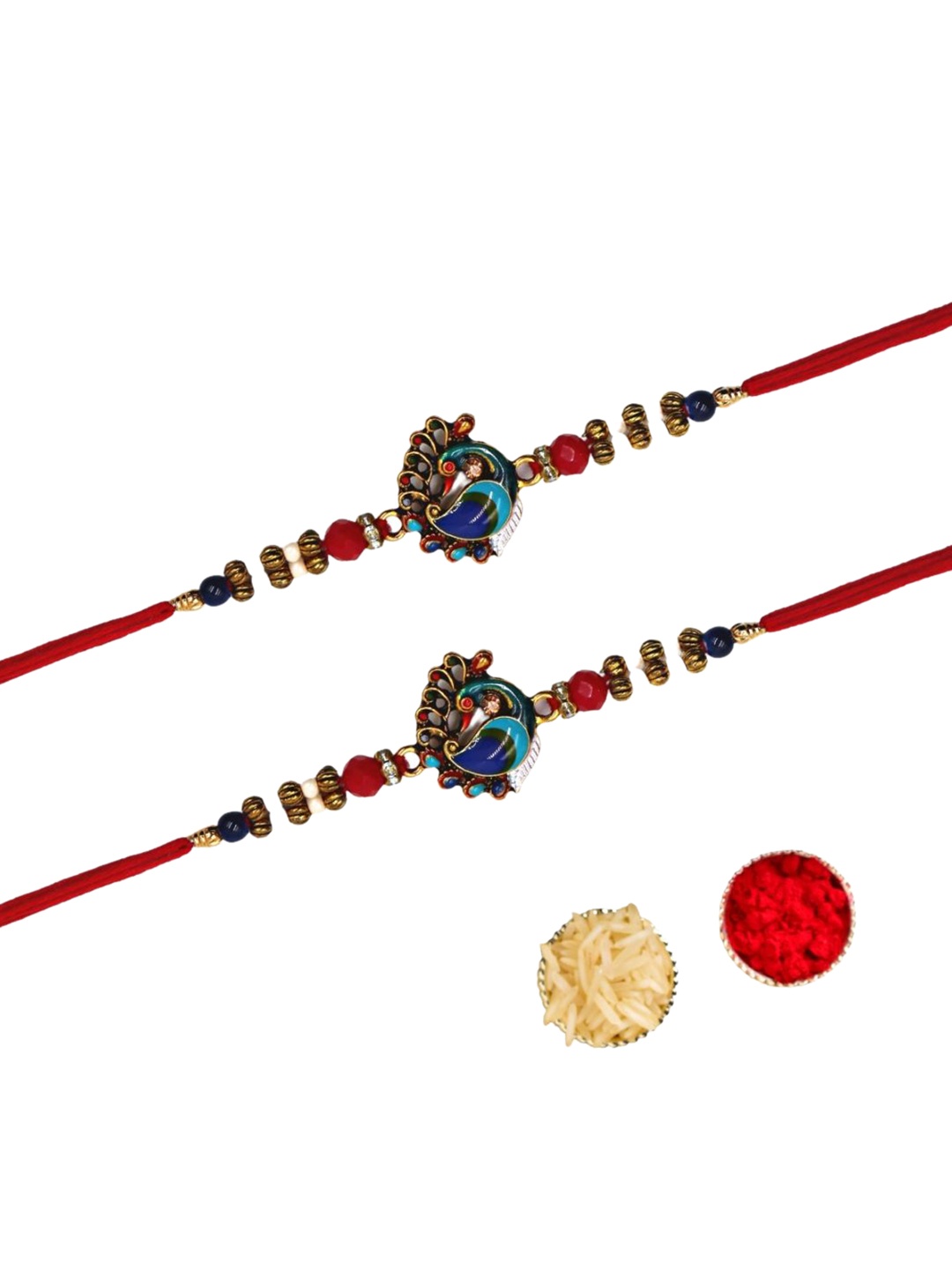 

YOUSTYLO Thread Rakhi, Red