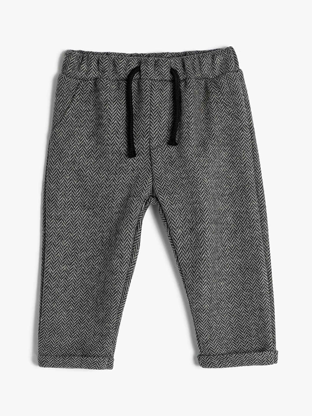 

Koton Boys Printed Mid-Rise Track Pant, Grey