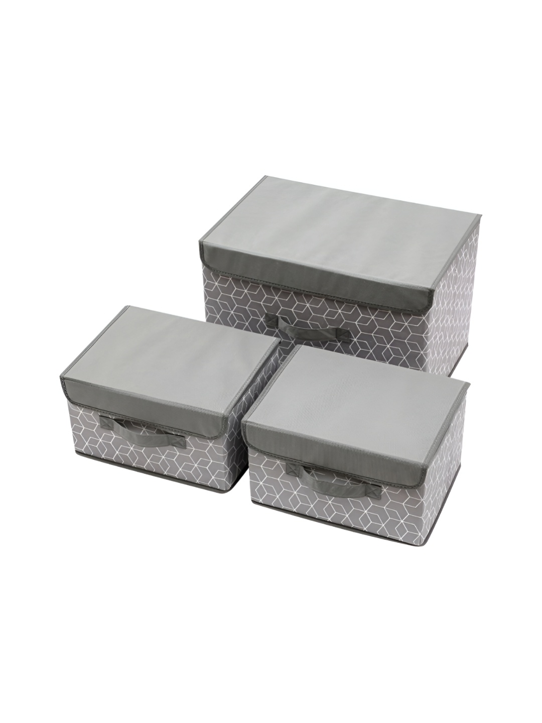 

HOUSE OF QUIRK Grey Set of 3 Regular Multi-Utility Organisers