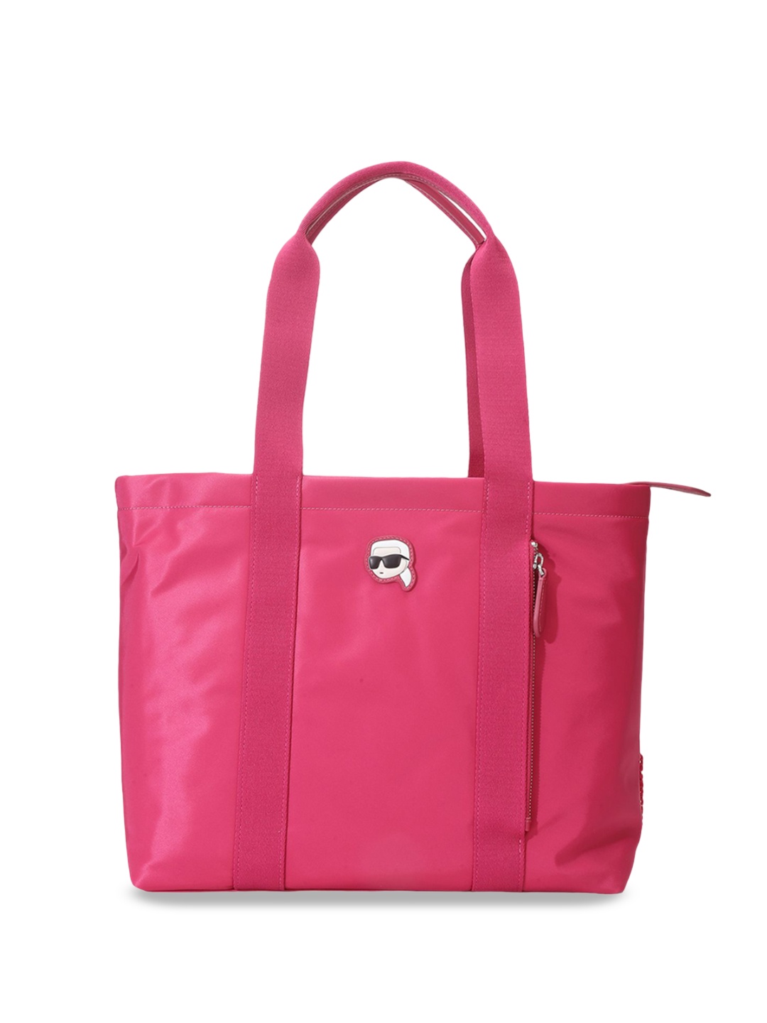 

Karl Lagerfeld PU Structured Handheld Bag with Quilted, Red
