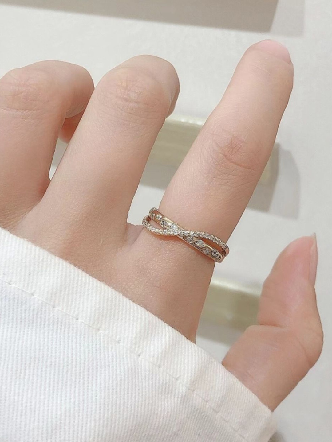 

SALTY Gold-Plated Stone Studded Finger Ring