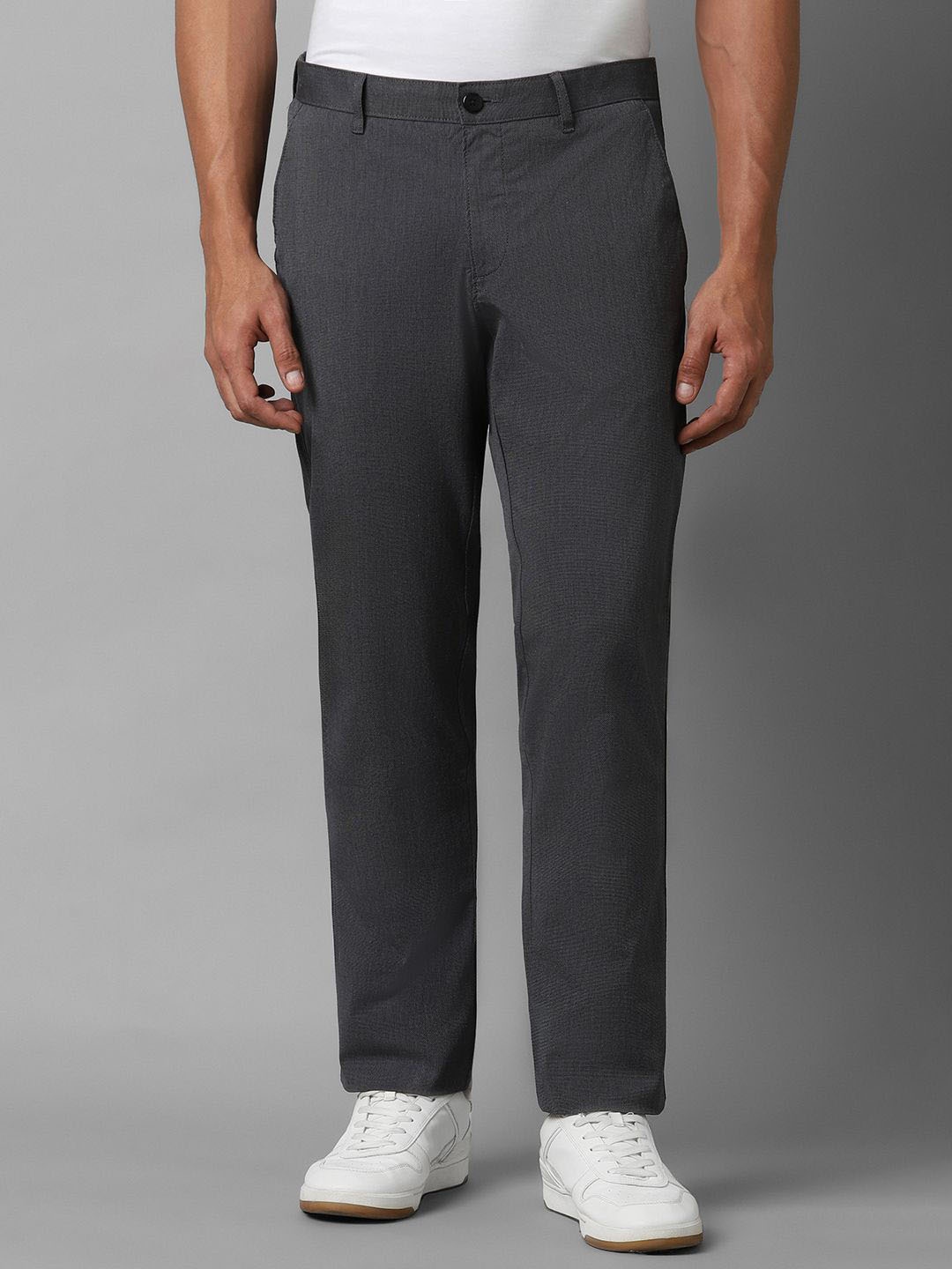 

Louis Philippe Sport Men Slim Fit Trousers, Grey