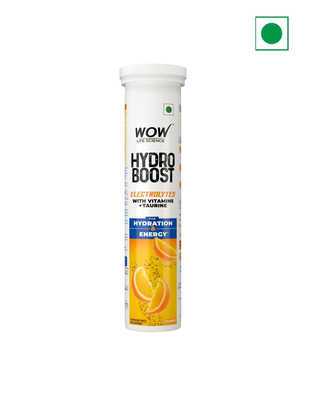 

WOW Life Science Hydroboost Electrolytes Low Sugar Energy Drink-20 Tablets, White