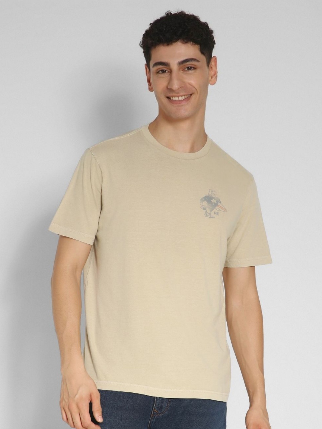 

AMERICAN EAGLE OUTFITTERS Men T-shirt, Beige