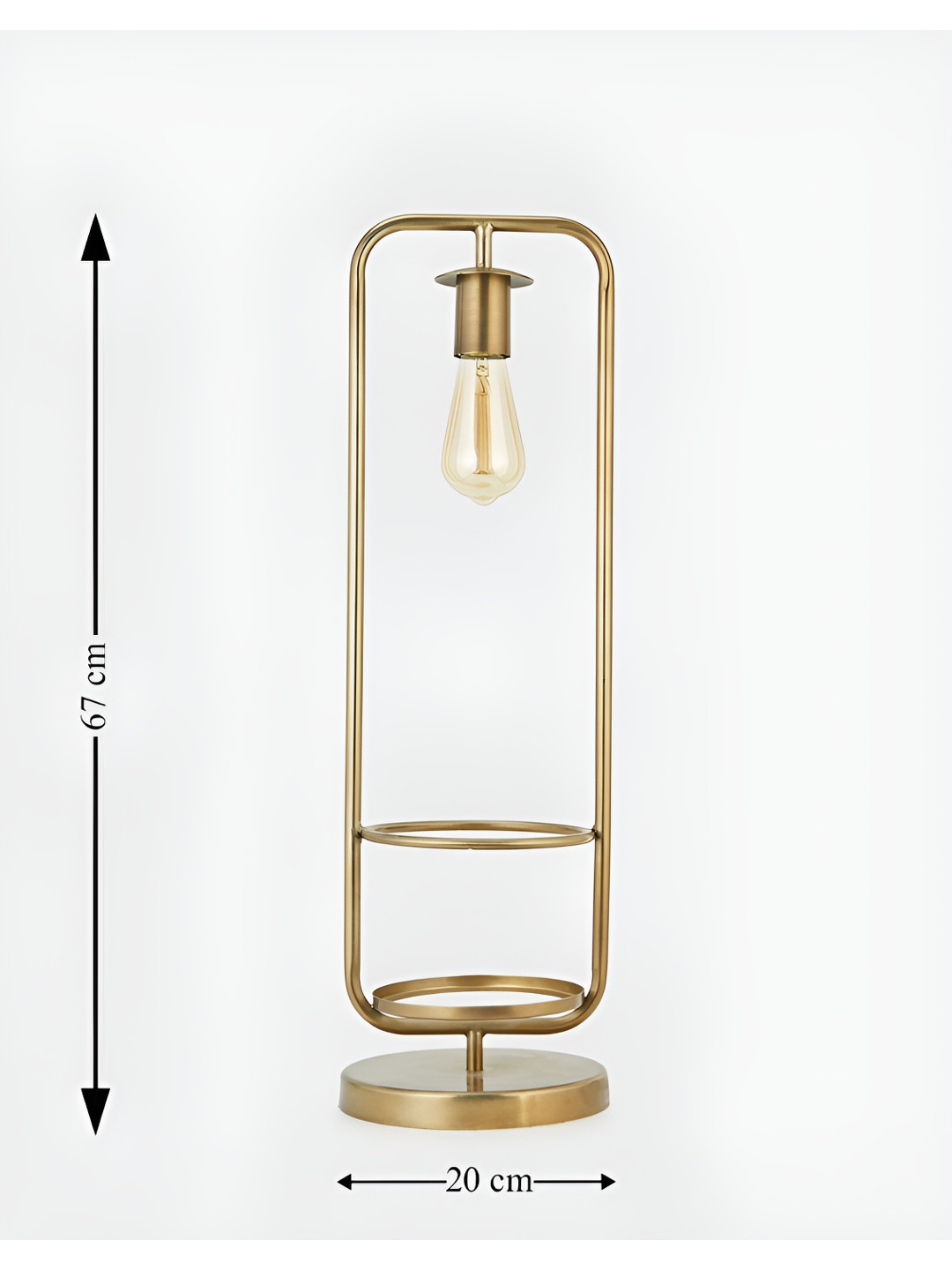 

Fabindia Bronze-Toned Bell Shaped Table Lamp