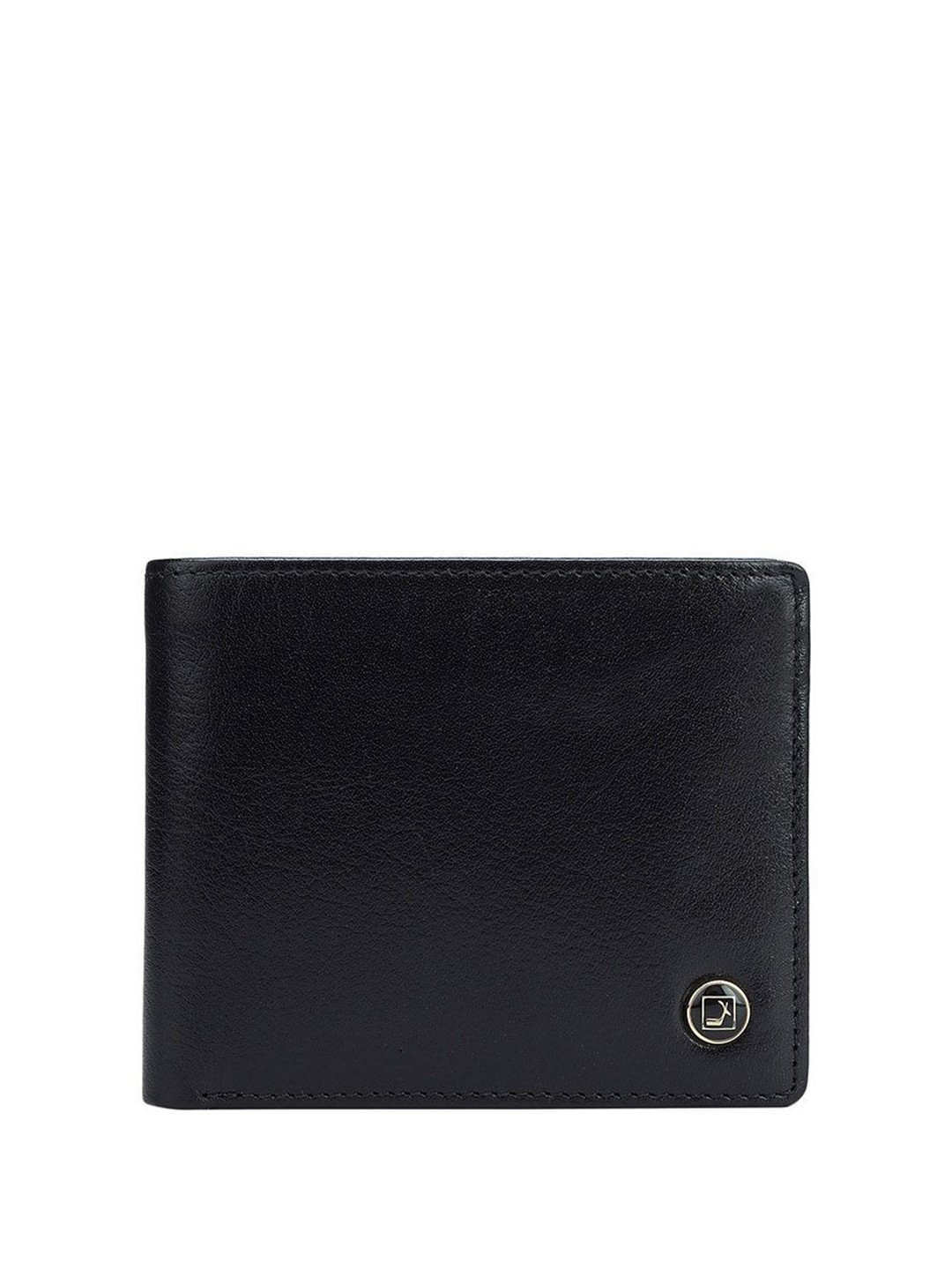 

Da Milano Men Leather Two Fold Wallet, Black