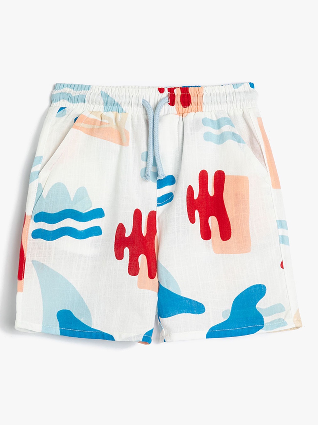 

Koton Boys Printed Shorts, Beige