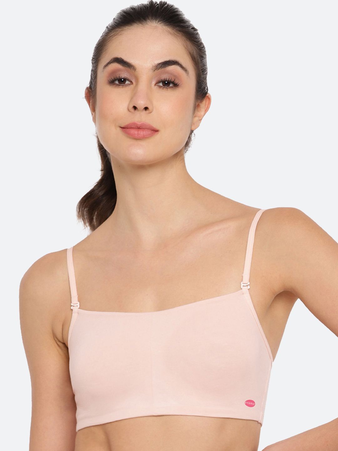 

Enamor Basic Non Padded Wirefree Full Coverage Cotton Cami Bra A022, Pink