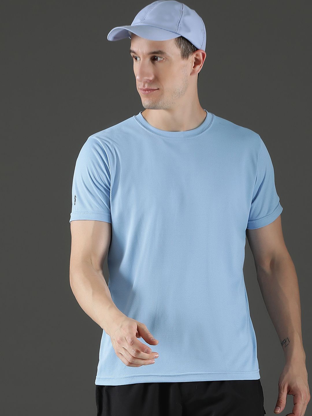 

EPPE Men Raw Edge Slim Fit T-shirt, Blue