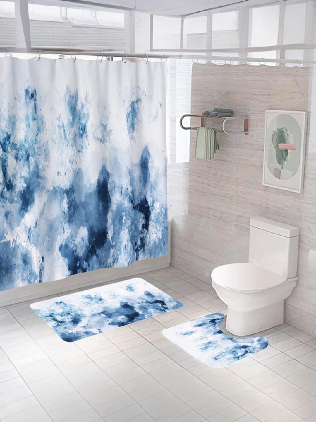 

The Better Home White & Blue Long Door Core