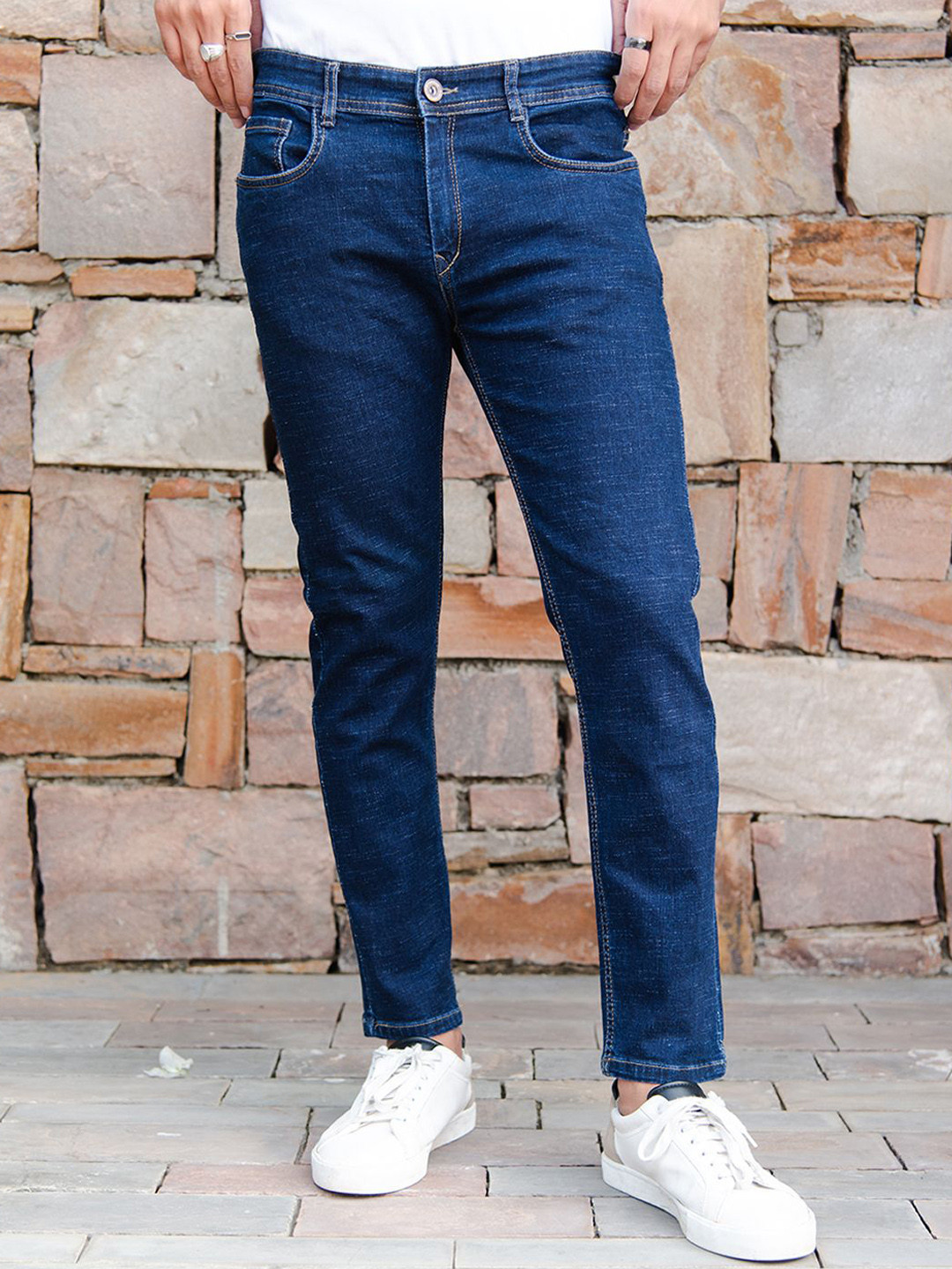 

Tistabene Men Original Light Fade Stretchable Jeans, Blue