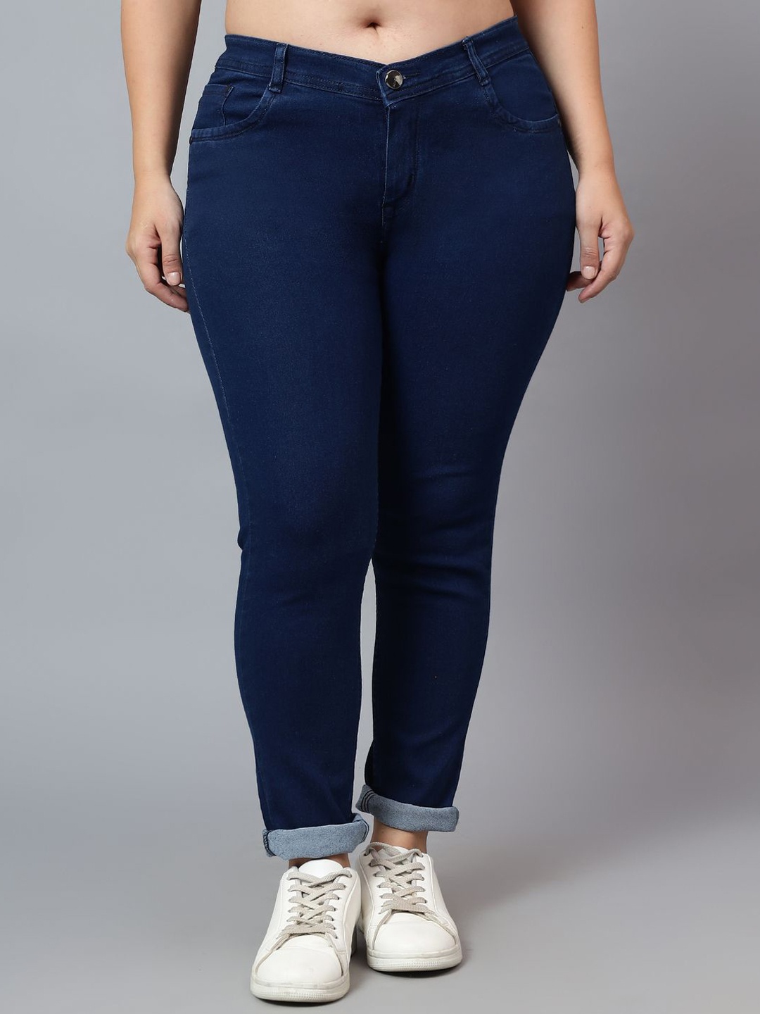 

Nifty Women Plus Size Skinny Fit Stretchable Jeans, Blue