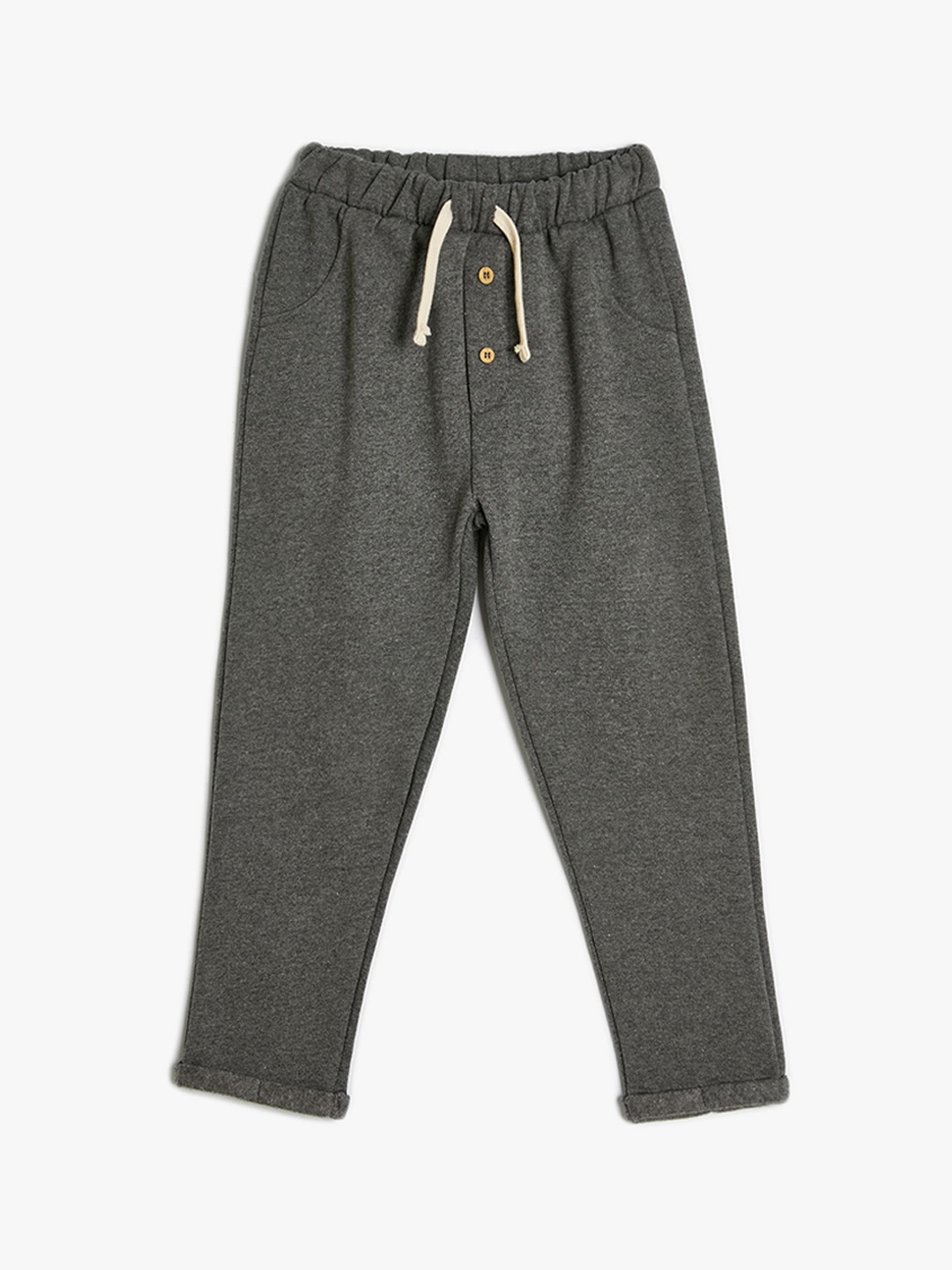 

Koton Boys Regular Fit Mid Rise Track Pants, Grey