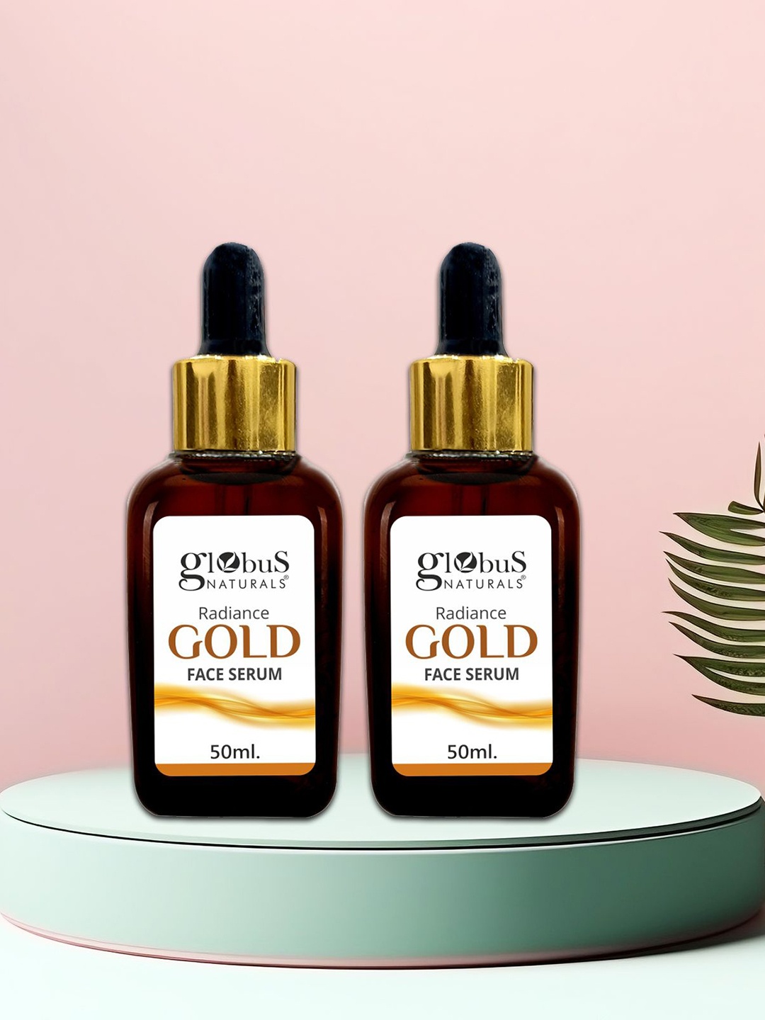 

Globus naturals Set Of 2 Radiance Gold Face Serum- 50ml Each, Na