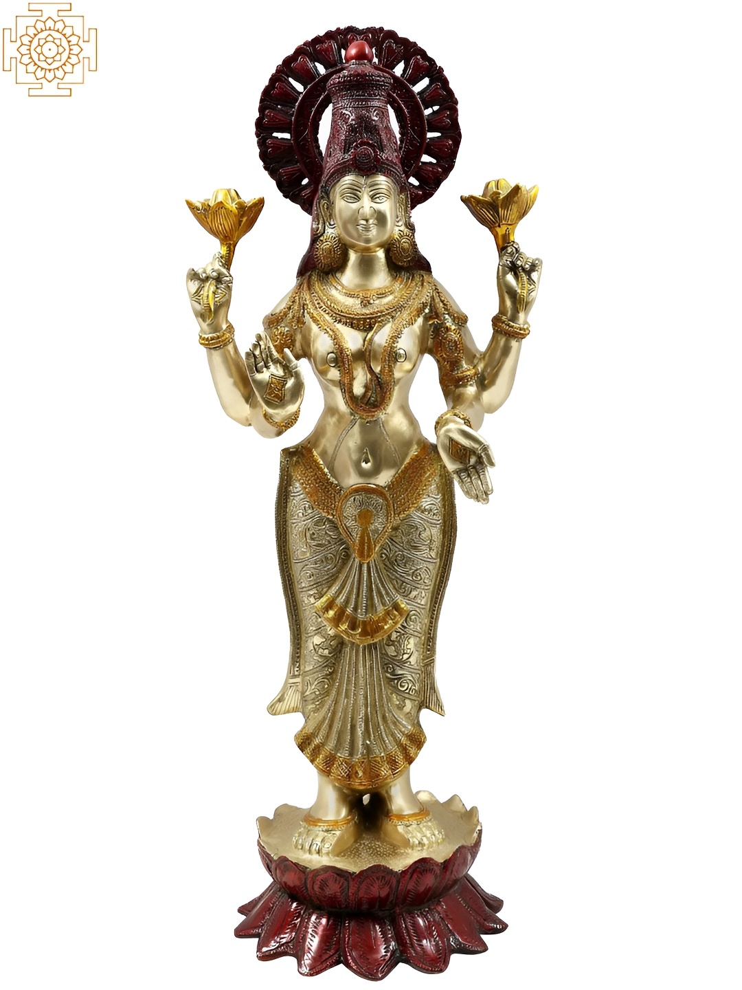 

Exotic India Gold-Toned Religious Idol Showpiece