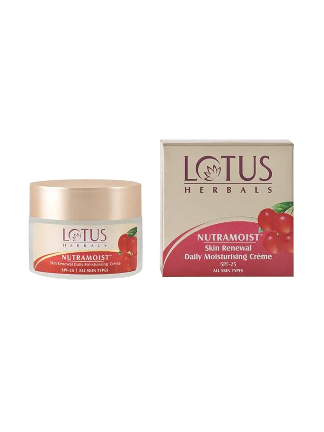 

Lotus Herbals Nutramoist Set Of 2 Skin Renewal Daily Moisturisng Cream - 50g Each