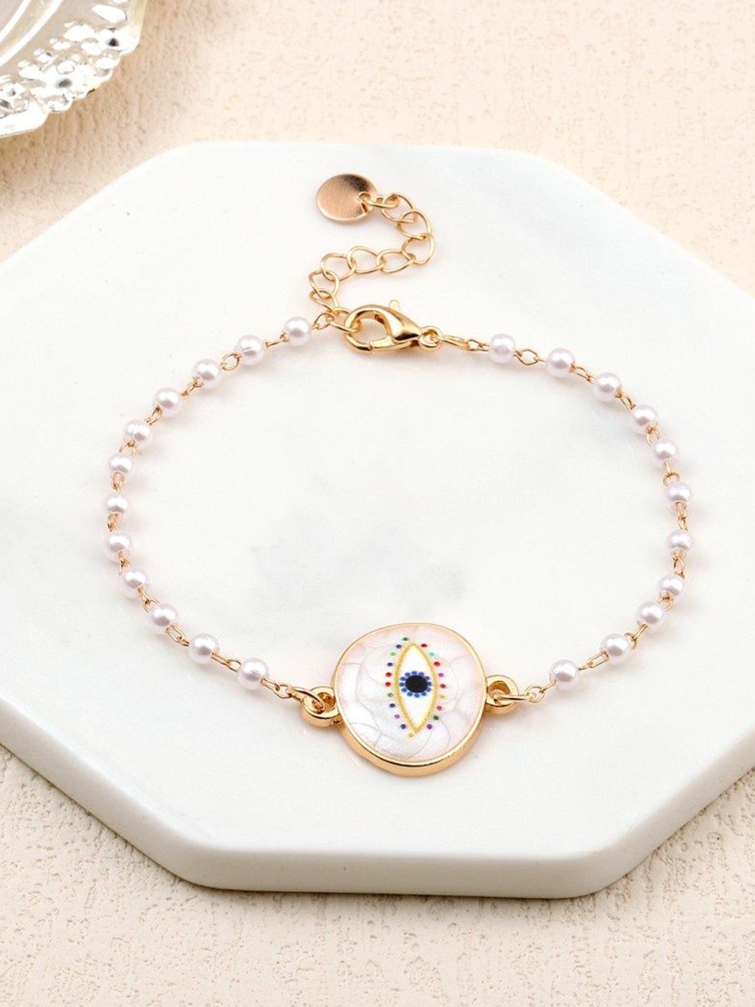 

SALTY Gold Plated & Evil Eye Charm Rakhi