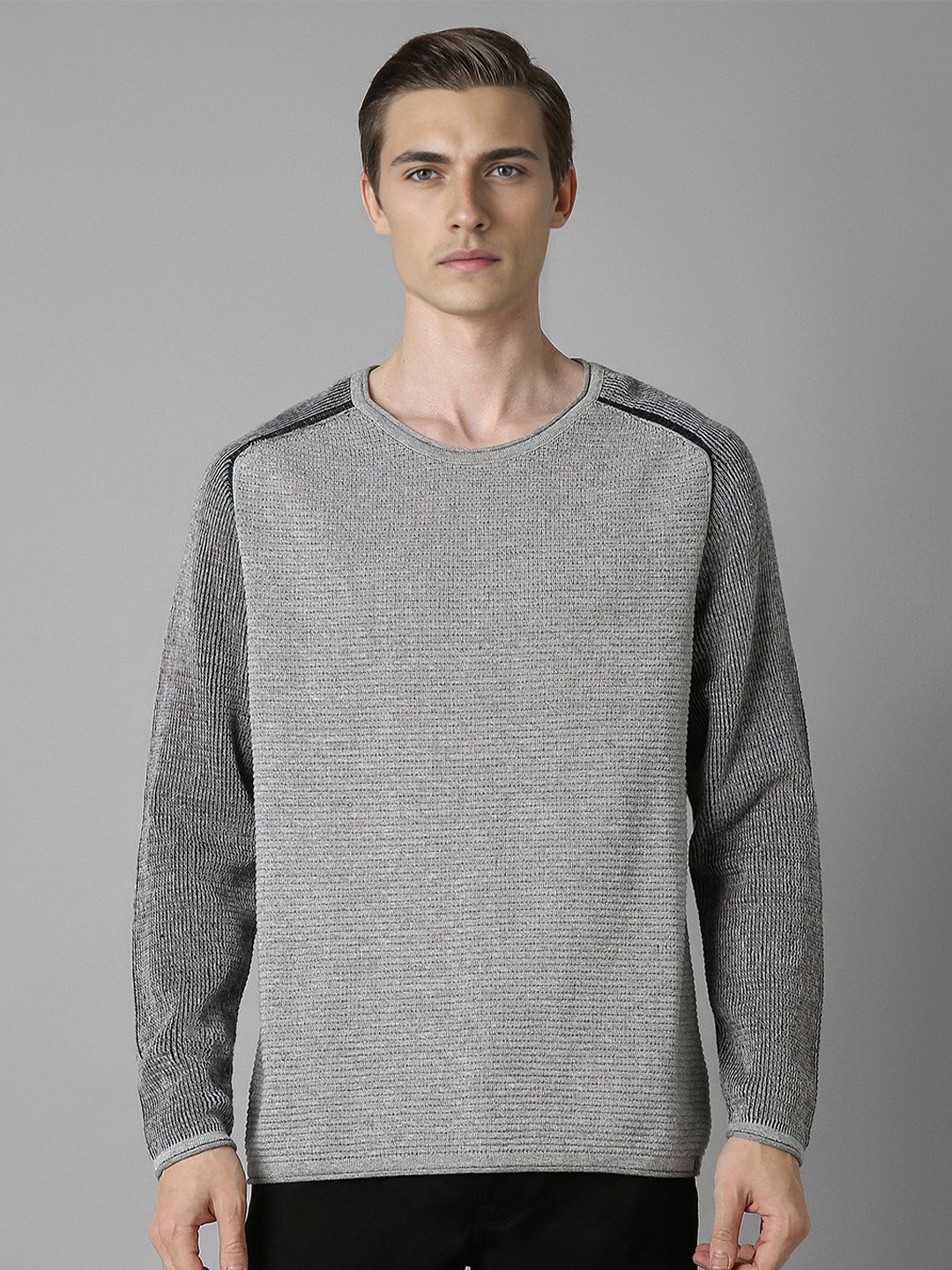 

Louis Philippe Jeans Men Pullover, Grey