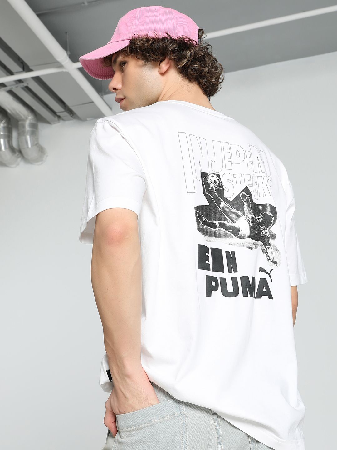 

Puma Graphics Bicycle Kick Relaxed Fit Tee, White