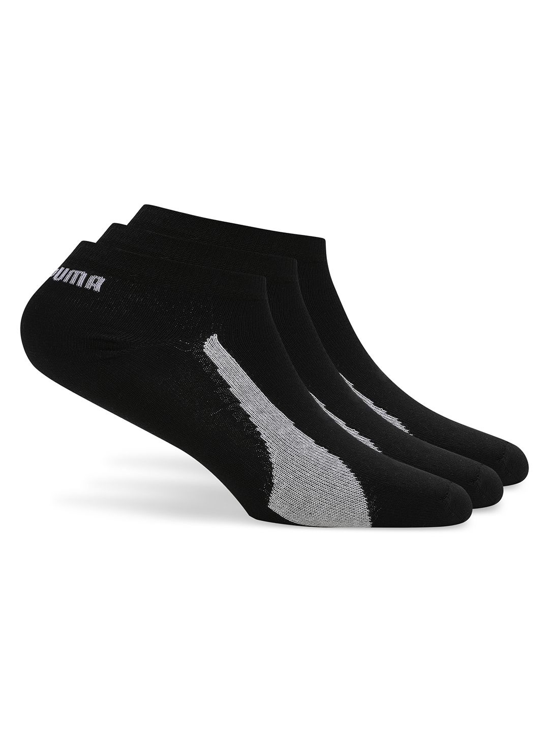 

Puma Unisex Pack Of 3 Sneaker Shoe Liner Socks, Black