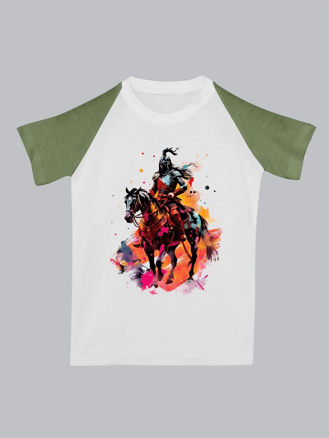 

BAESD Unisex Kids Graphic Printed Round Neck Cotton T-Shirt, White