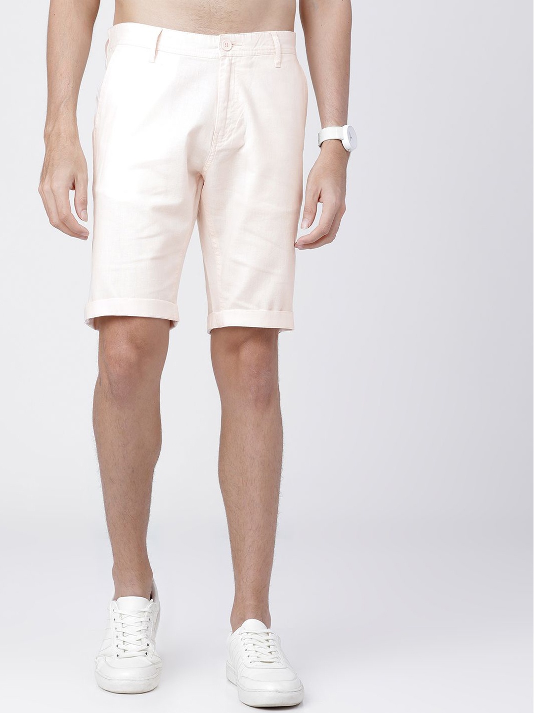 

HIGHLANDER Men Slim Fit Shorts, Pink
