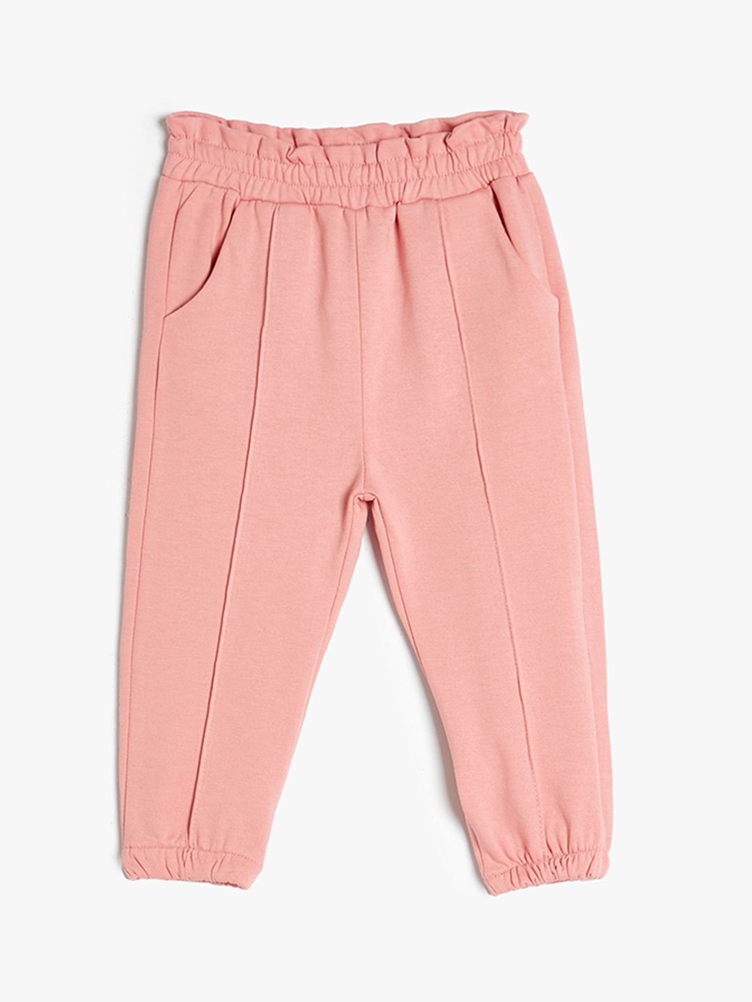 

Koton Infant Girls Mid Rise Joggers, Pink