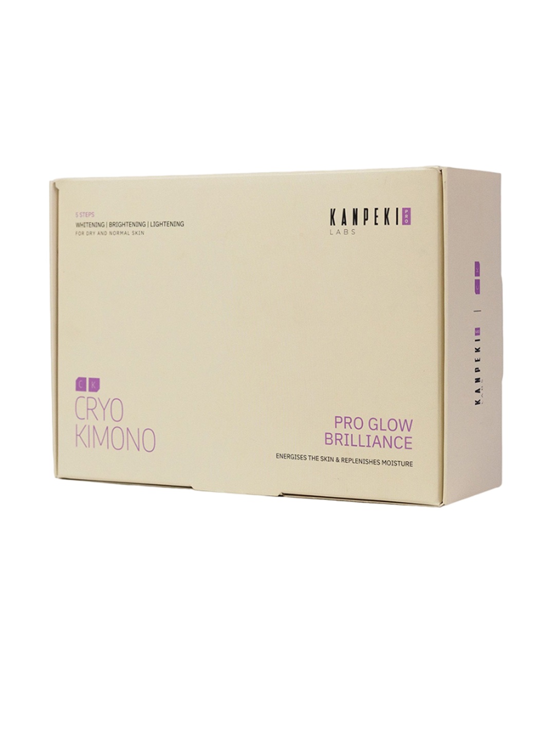 

Kanpeki Labs Cryo Kimono Pro Glow Brilliance 5 Steps Facial Kit, Beige
