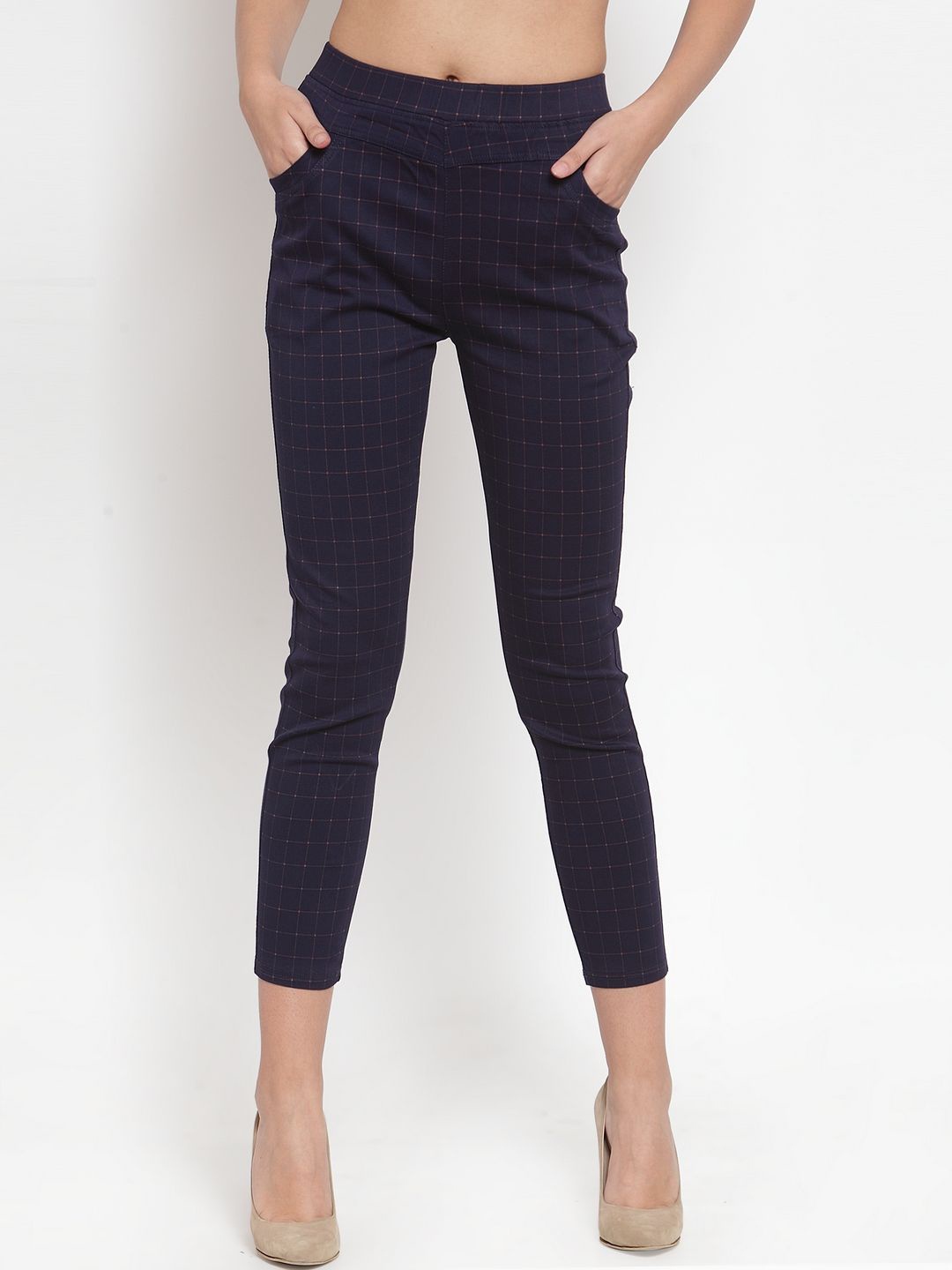 

Global Republic Women Comfort Slim Fit High-Rise Stretchable Jeans, Navy blue