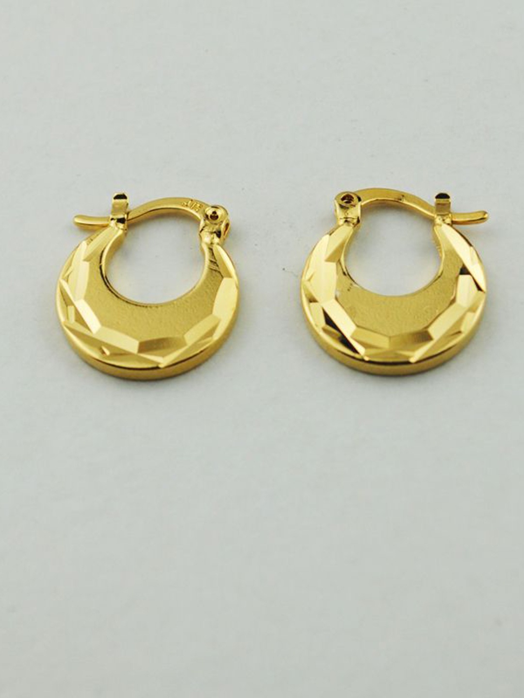 

VAGHBHATT Circular Ear Cuff Earrings, Gold