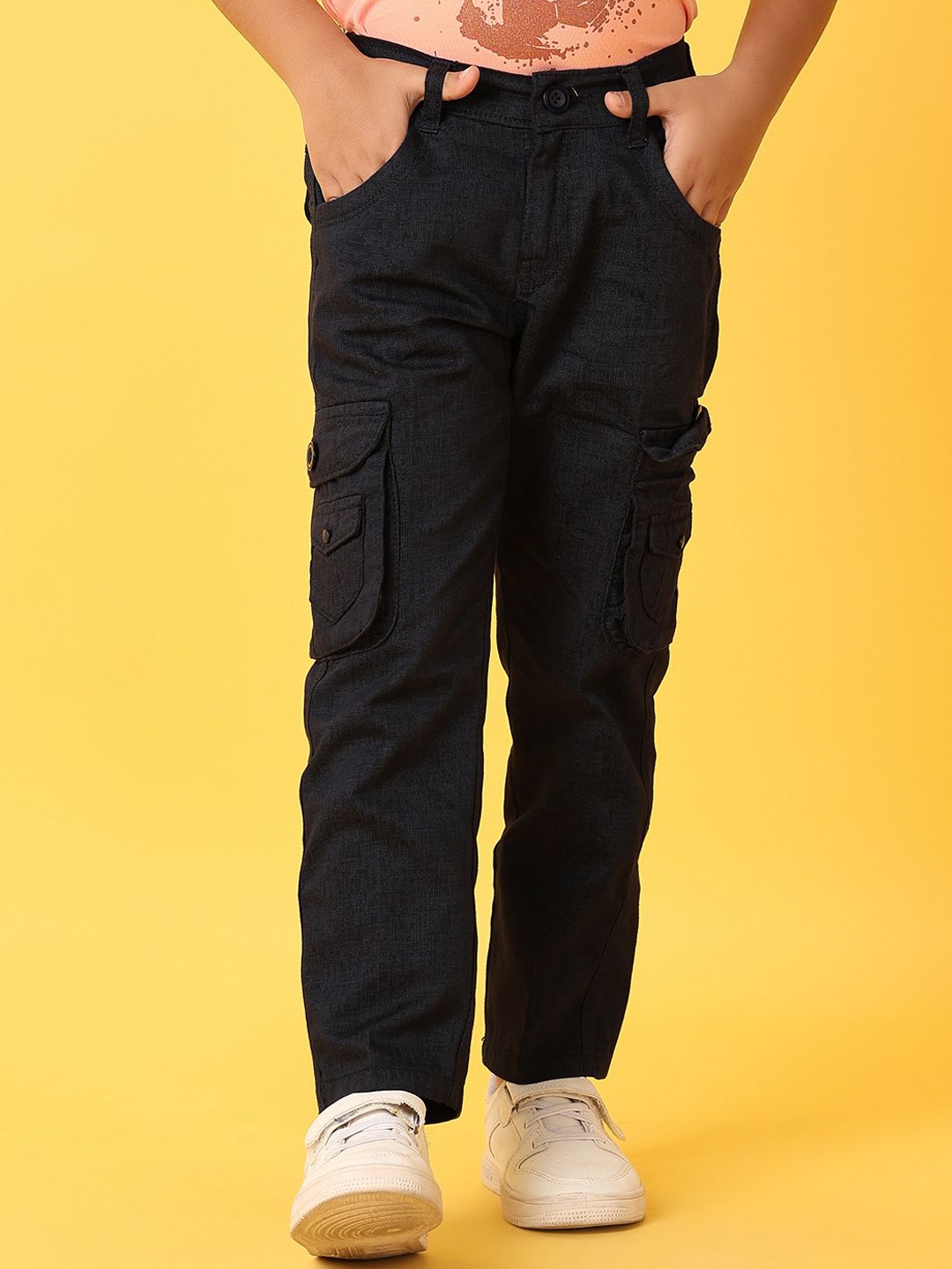 

V-Mart Boys Cargos Trousers, Navy blue
