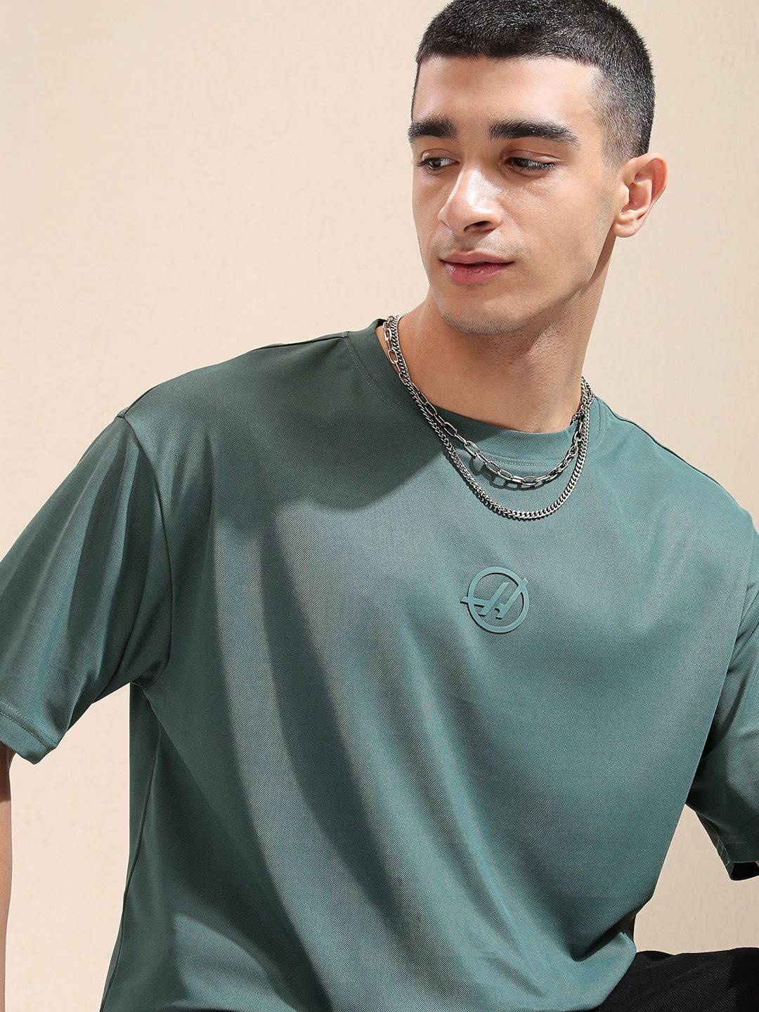 

HIGHLANDER Men Applique Sports T-Shirt, Teal