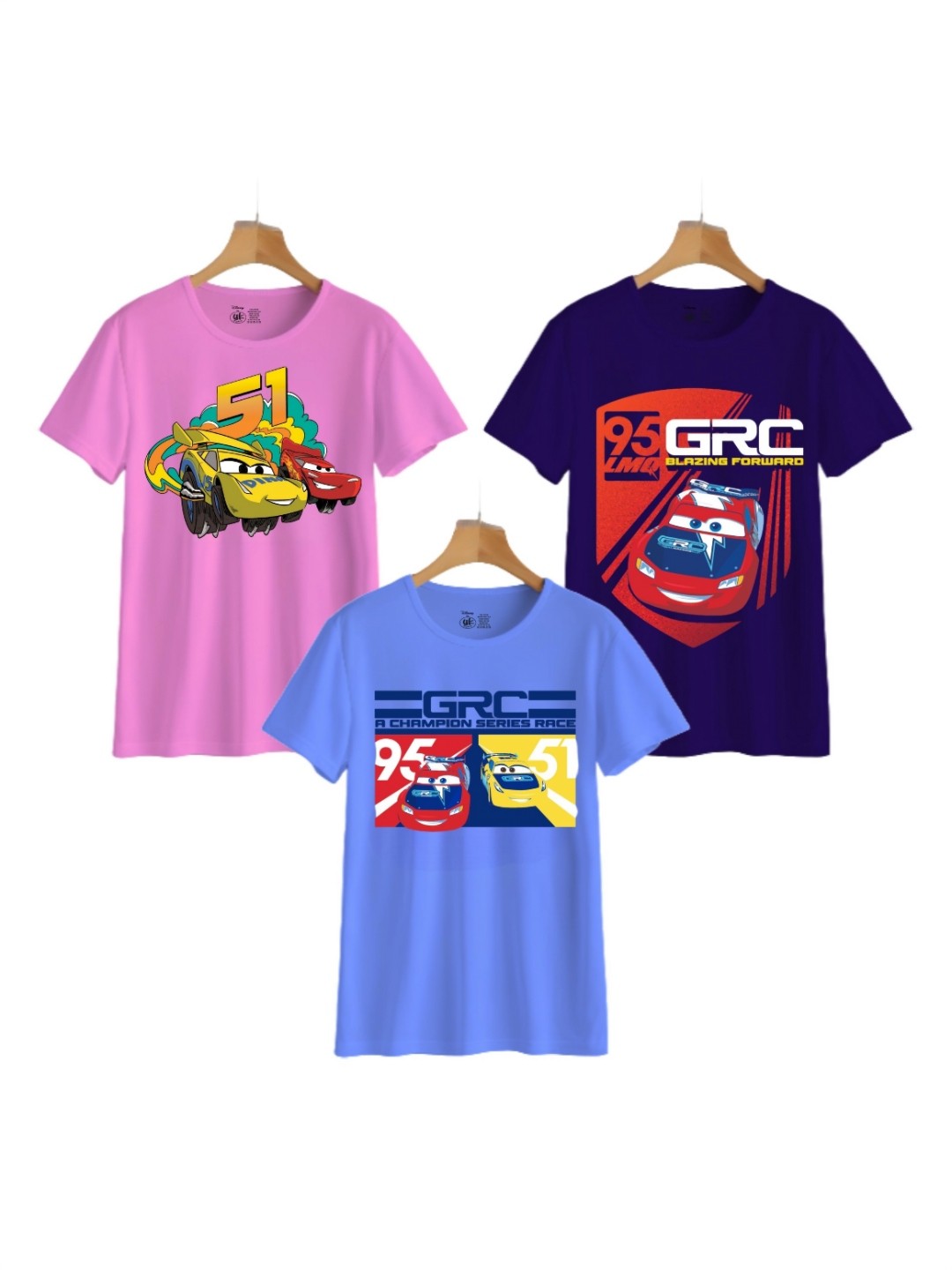

YK Disney Boys 3 Printed Polo Collar Applique T-shirt, Multi