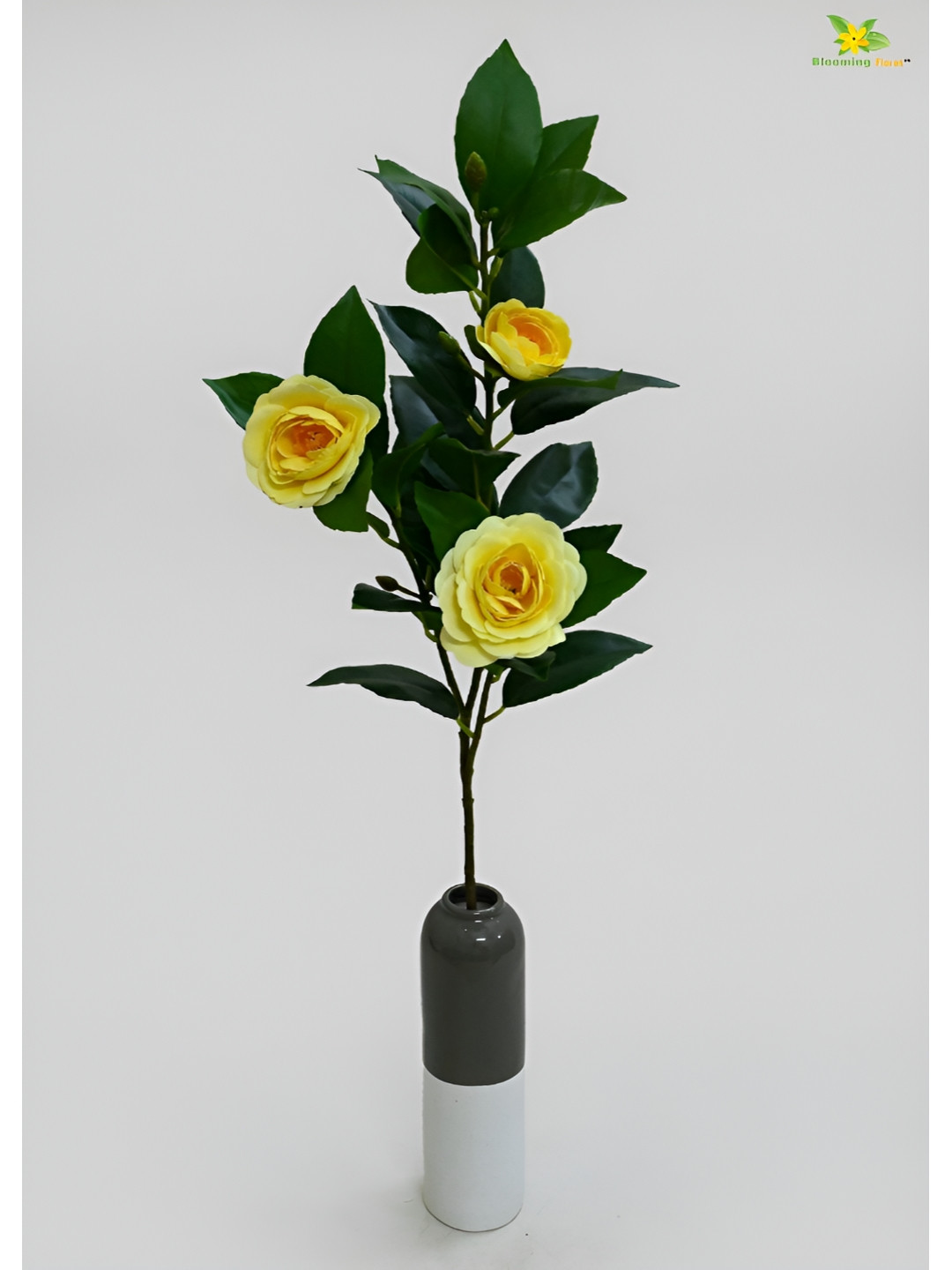 

Blooming Floret Yellow 1 Pieces Artificial Flower With Pot