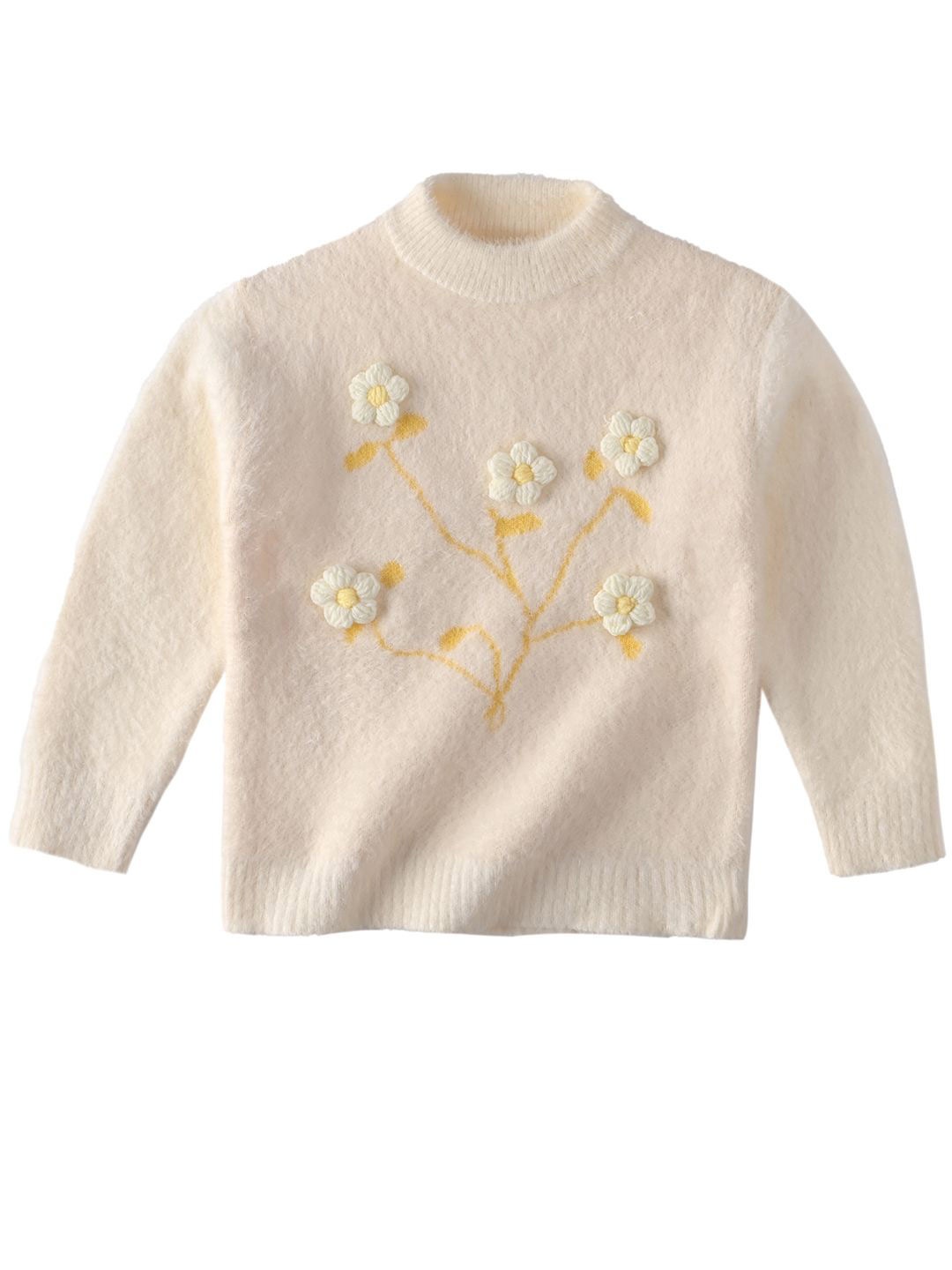 

Bold N Elegant Girls Pullover, White