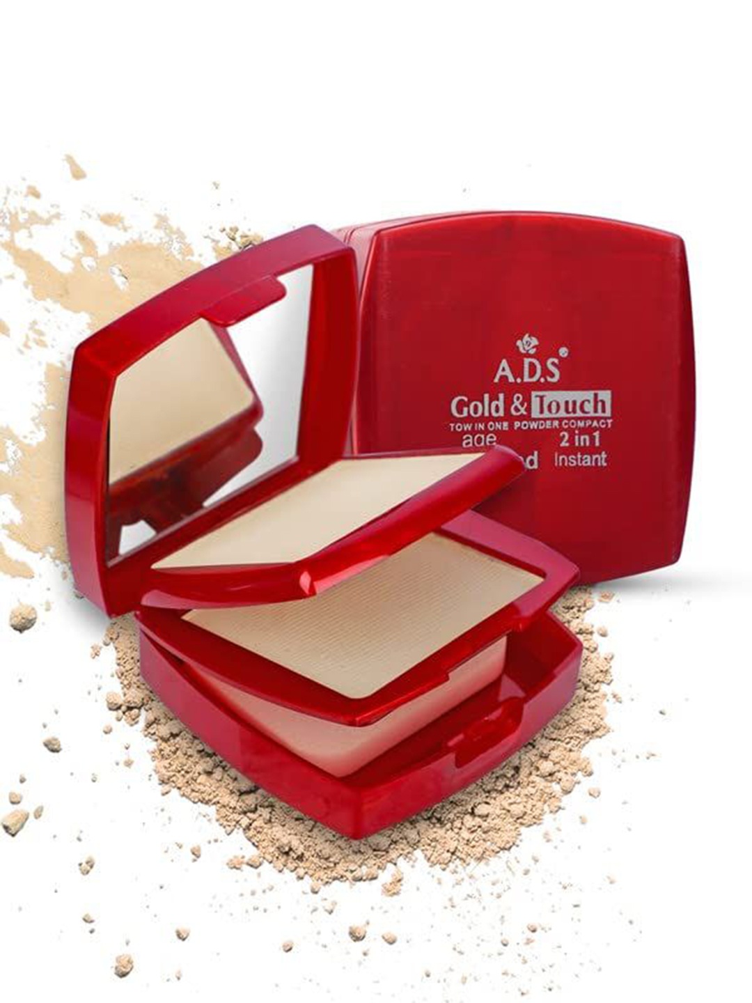 

A.D.S 2 In1 Waterproof Powder Compact 20g, Beige