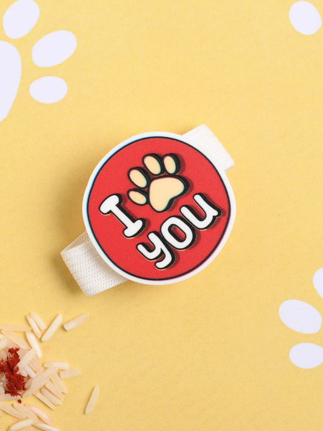 

fnp Pawprints of Love Rakhi Bracelet Rakhis, Red