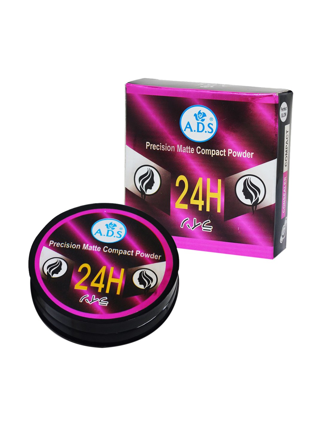 

A.D.S 2 In1 Waterproof Powder Compact With Concealer-20g, Beige