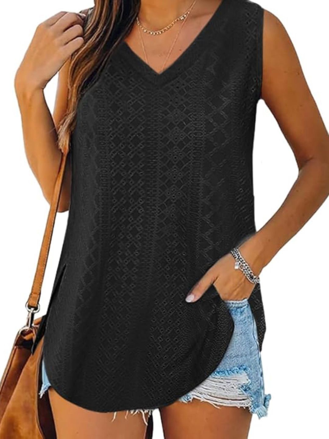 

StyleCast Women Typography Printed Round Neck Top, Black