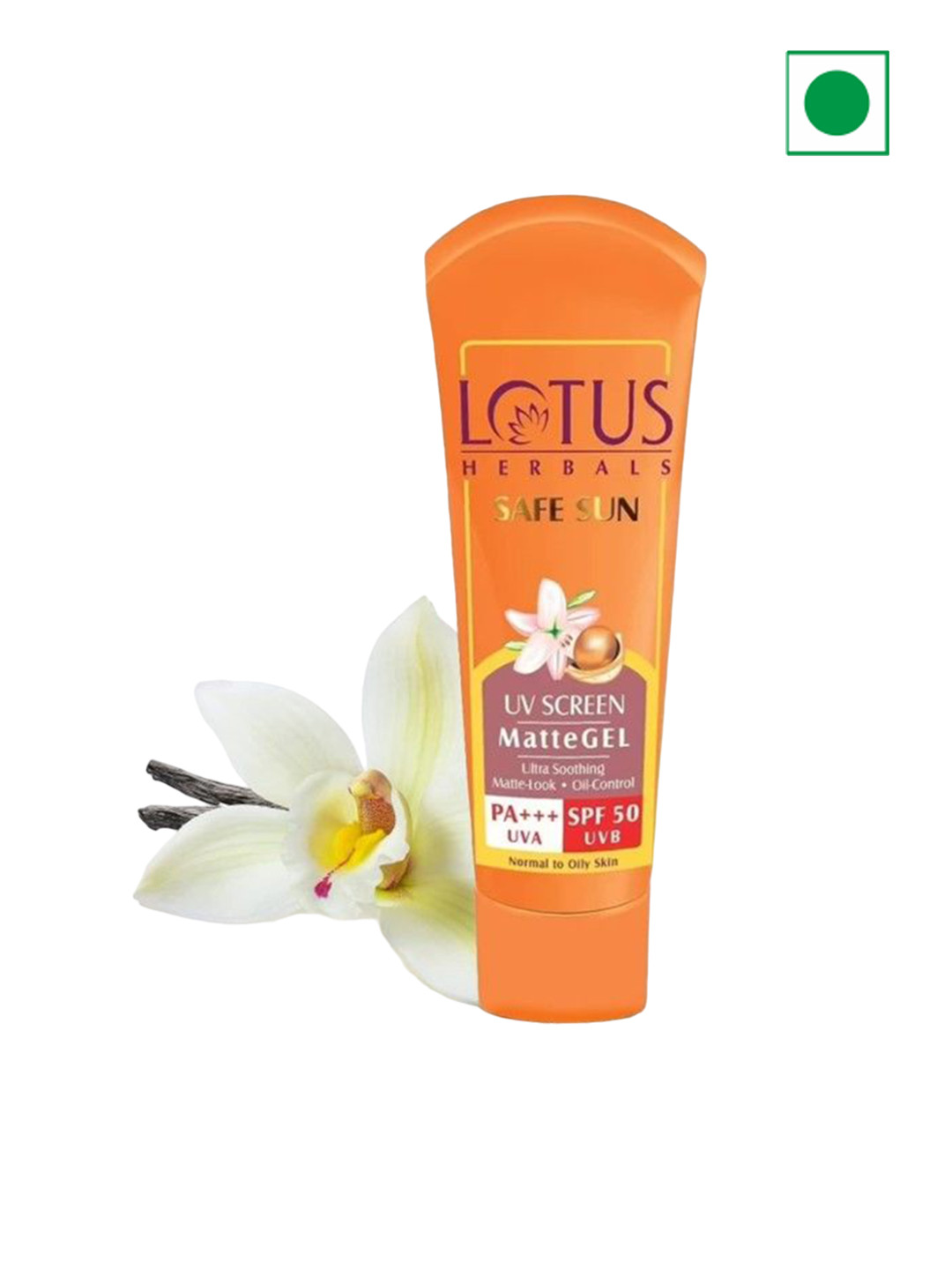 

Lotus Herbals Safe Sun Set Of 2 Uv Screen Spf 50Matte Gel- 50gm each, Orange