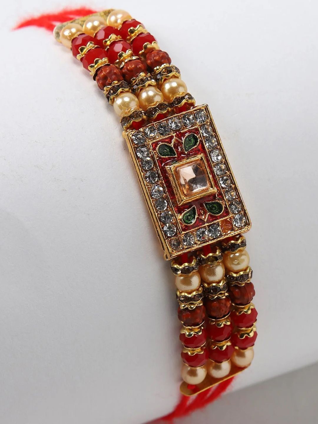 

fnp Meenakari Harmony Rakhi Bracelet Rakhis, Red