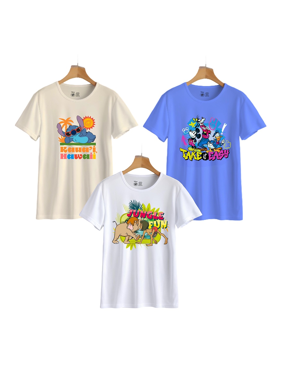 

YK Disney Boys 3 Printed Applique T-shirt, Multi