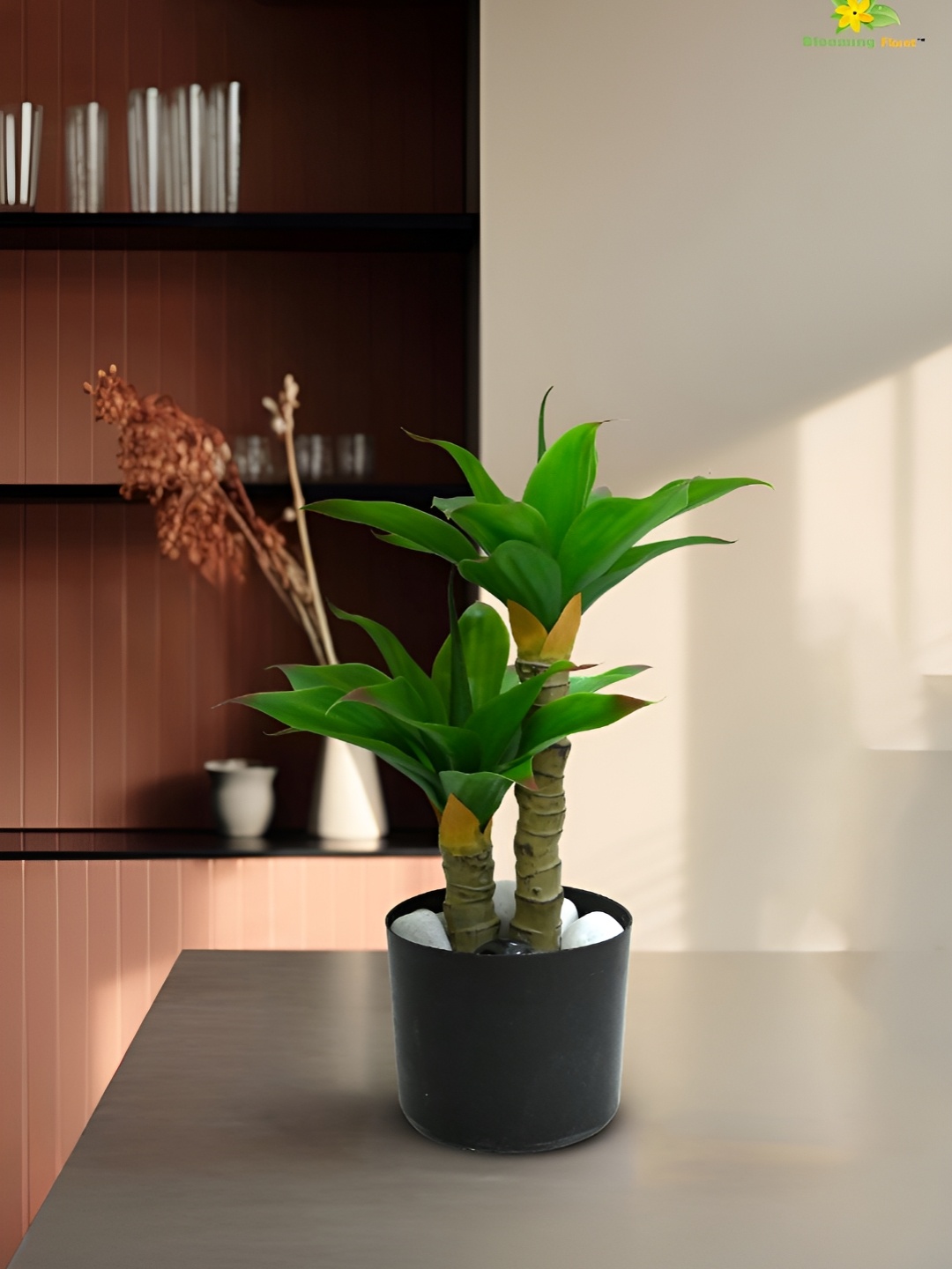 

Blooming Floret Green 1 Pieces Artificial Plant With Pot